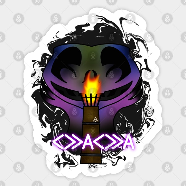 Nocturne of Shadow Sticker by The Twisted Shop